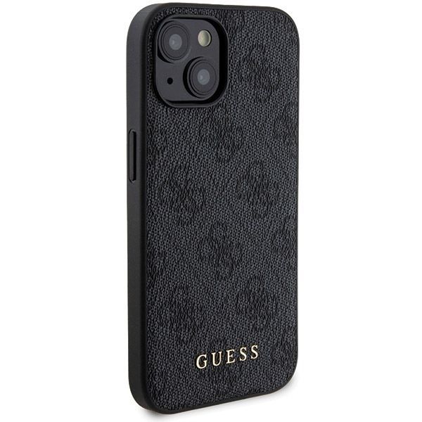 Other Phone Accessory Guess Guess 4G Metal Logo case set for iPhone 15 + 5000mAh MagSafe power bank - black