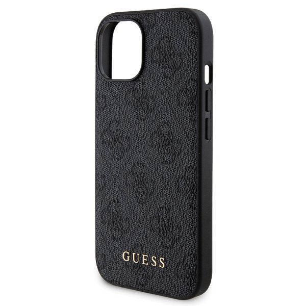 Other Phone Accessory Guess Guess 4G Metal Logo case set for iPhone 15 + 5000mAh MagSafe power bank - black