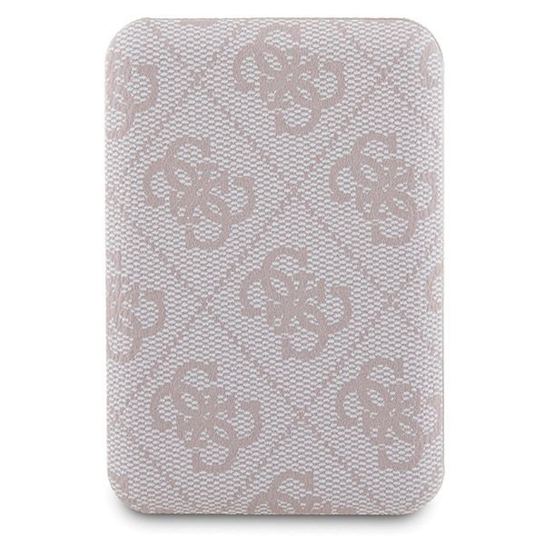Other Phone Accessory Guess Guess 4G Metal Logo case set for iPhone 15 + 5000mAh MagSafe power bank - pink