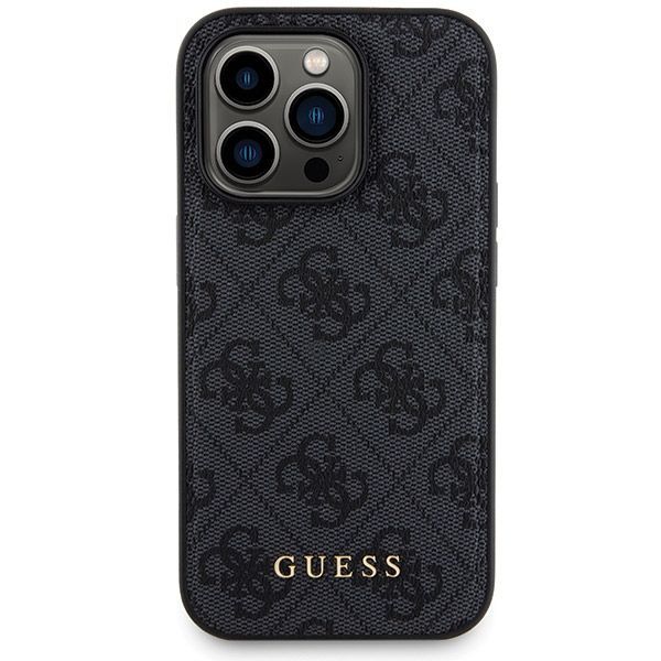 Other Phone Accessory Guess Guess 4G Metal Logo Case Set for iPhone 15 Pro Max + 5000mAh MagSafe Powerbank - Black