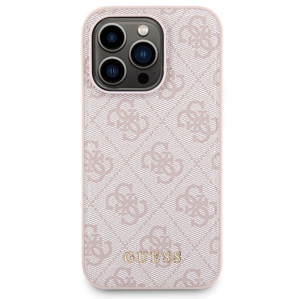 Muu telefoni lisavarustus Guess Guess 4G Metal Logo case set for iPhone 15 Pro Max + 5000mAh MagSafe power bank - pink