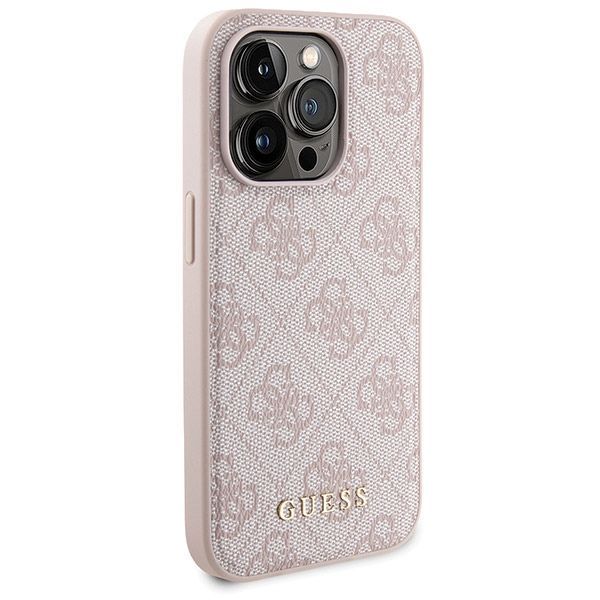 Muu telefoni lisavarustus Guess Guess 4G Metal Logo case set for iPhone 15 Pro Max + 5000mAh MagSafe power bank - pink