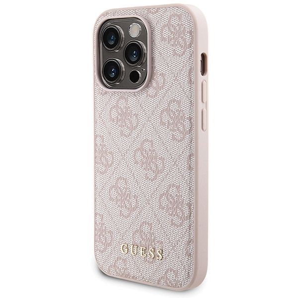 Muu telefoni lisavarustus Guess Guess 4G Metal Logo case set for iPhone 15 Pro Max + 5000mAh MagSafe power bank - pink