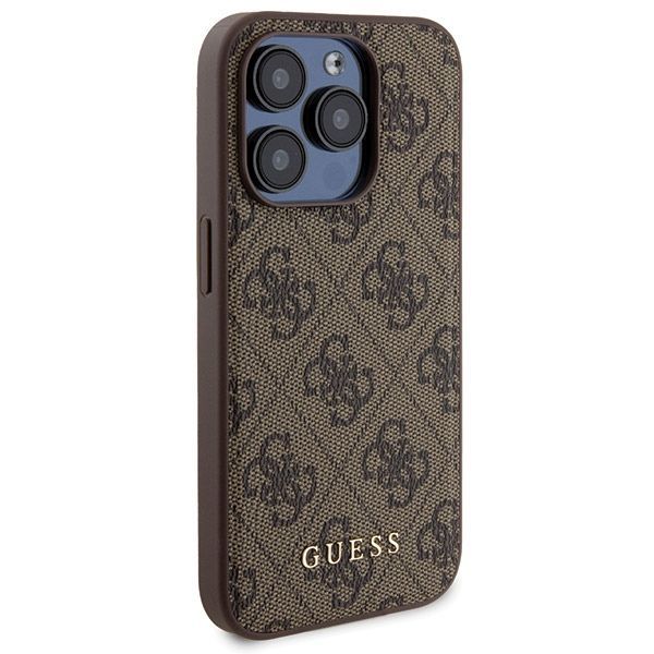 Muu telefoni lisavarustus Guess Guess 4G Metal Logo case set for iPhone 15 Pro Max + 5000mAh MagSafe power bank - brown