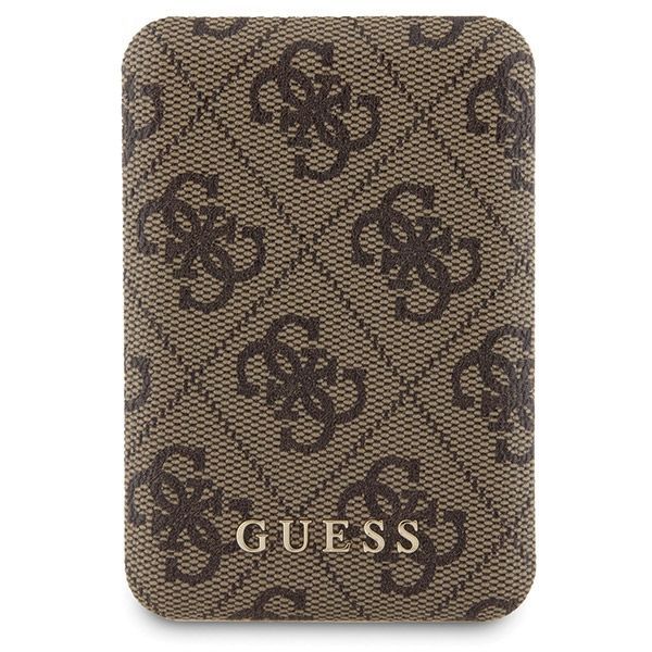 Muu telefoni lisavarustus Guess Guess 4G Metal Logo case set for iPhone 15 Pro Max + 5000mAh MagSafe power bank - brown