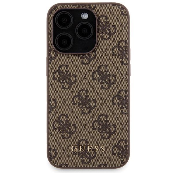 Muu telefoni lisavarustus Guess Guess 4G Metal Logo case set for iPhone 15 Pro Max + 5000mAh MagSafe power bank - brown