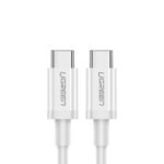Kabelis Ugreen  Ugreen US264 60518 USB-C / USB-C PD QC AFC Cable 1m White