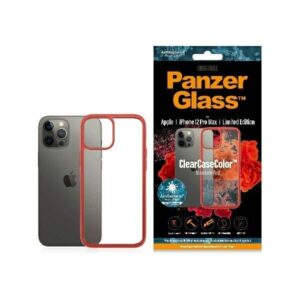 Kitas telefono priedas Panzer Glass  PanzerGlass ClearCase case for iPhone 12 Pro Max - transparent and red 