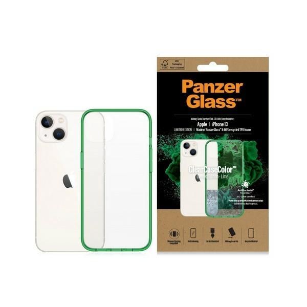 Other Phone Accessory Panzer Glass PanzerGlass ClearCase antibacterial case with Military Grade certificate for iPhone 13 / 14 / 15 - transparent green