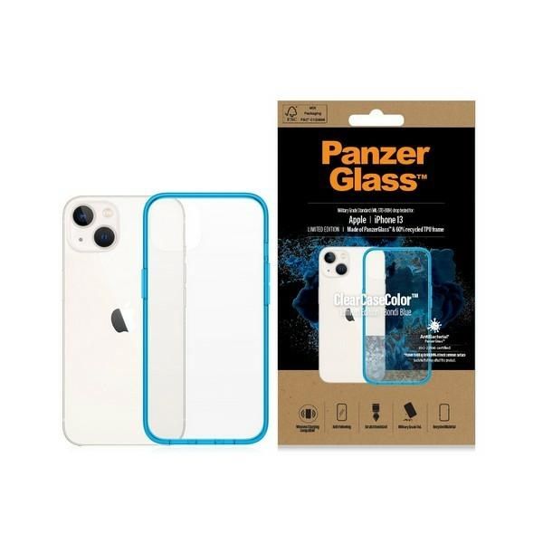 Other Phone Accessory Panzer Glass PanzerGlass ClearCase antibacterial case with Military Grade certificate for iPhone 13 / 14 / 15 - transparent blue