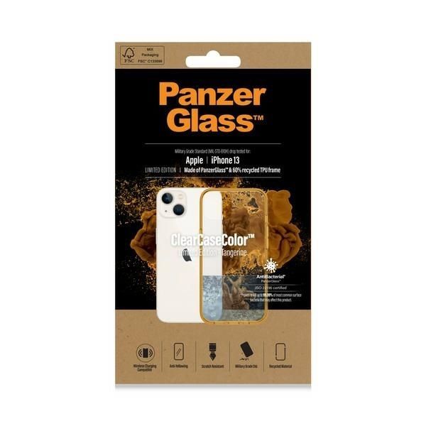 Other Phone Accessory Panzer Glass PanzerGlass ClearCase antibacterial case with Military Grade certificate for iPhone 13 / 14 / 15 - transparent yellow