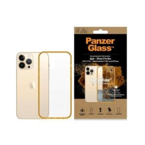 Kitas telefono priedas Panzer Glass  PanzerGlass ClearCase Antibacterial Military Grade Certified Case for iPhone 13 Pro Max - Transparent Yellow 