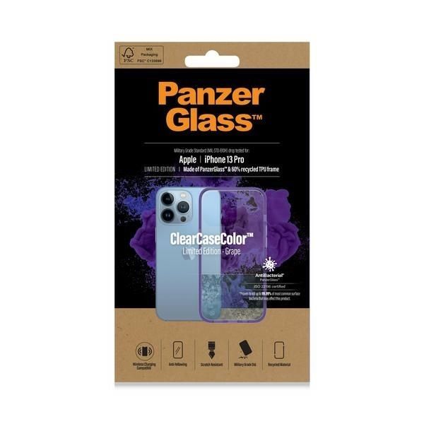 Other Phone Accessory Panzer Glass PanzerGlass ClearCase antibacterial Military Grade certified case for iPhone 13 Pro - transparent purple