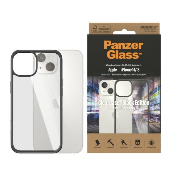 Other Phone Accessory Panzer Glass PanzerGlass ClearCase antibacterial case for iPhone 14 / 15 / 13 - transparent and black
