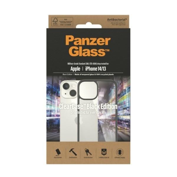 Other Phone Accessory Panzer Glass PanzerGlass ClearCase antibacterial case for iPhone 14 / 15 / 13 - transparent and black