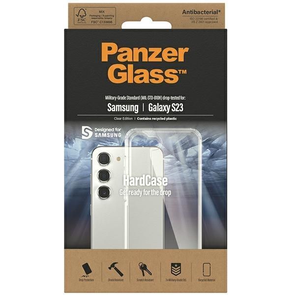 Cits mobilo telefonu aksesuārs Panzer Glass PanzerGlass ClearCase case for Samsung Galaxy S23 - transparent