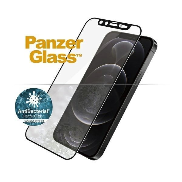 Cits mobilo telefonu aksesuārs Panzer Glass PanzerGlass E2E Microfracture Antibacterial Glass with Swarovsky Crystal Camera Cover for iPhone 12/12 Pro - With Black Frame