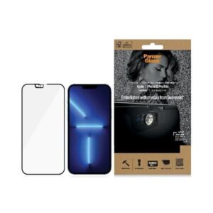 Kitas telefono priedas Panzer Glass  PanzerGlass E2E Microfracture Antibacterial Glass with Camera Cover with Swarovsky Crystal for iPhone 13 Pro Max - with Black Frame 