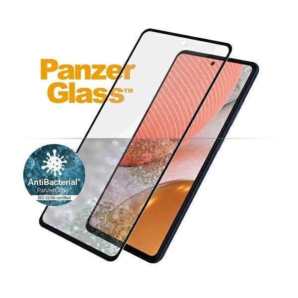 Kitas telefono priedas Panzer Glass PanzerGlass E2E Microfracture antibacterial glass for Samsung Galaxy A72 - with black frame