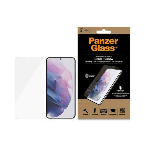 Other Phone Accessory Panzer Glass PanzerGlass E2E Microfracture antibacterial glass for Samsung Galaxy S22 - with black frame