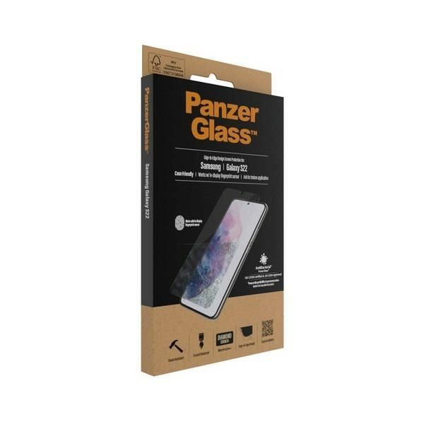Other Phone Accessory Panzer Glass PanzerGlass E2E Microfracture antibacterial glass for Samsung Galaxy S22 - with black frame