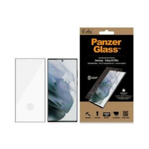 Kitas telefono priedas Panzer Glass  PanzerGlass E2E Microfracture antibacterial glass for Samsung Galaxy S22 Ultra - with black frame 