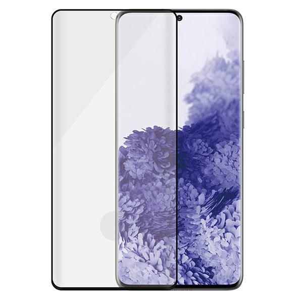 Cits mobilo telefonu aksesuārs Panzer Glass PanzerGlass E2E Microfracture antibacterial glass for Samsung Galaxy S21 Ultra - with black frame