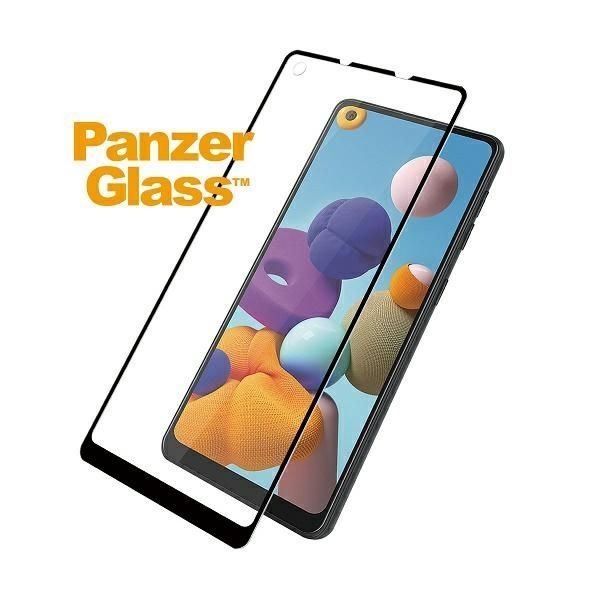Kitas telefono priedas Panzer Glass PanzerGlass E2E Regular tempered glass for Samsung Galaxy A21 - with black frame