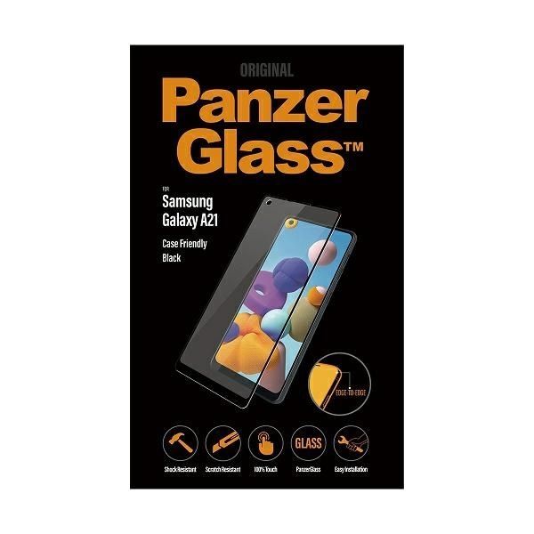 Kitas telefono priedas Panzer Glass PanzerGlass E2E Regular tempered glass for Samsung Galaxy A21 - with black frame