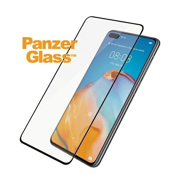Kitas telefono priedas Panzer Glass PanzerGlass E2E Super+ tempered glass for Huawei P40 - with black frame