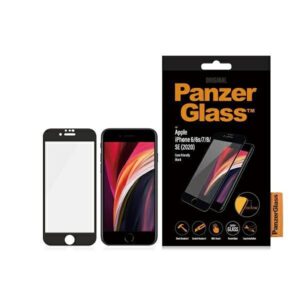 Kitas telefono priedas Panzer Glass  PanzerGlass E2E Super+ tempered glass for iPhone 6 / 6s / 7 / 8 / SE 2020 / SE 2022 - with black frame 
