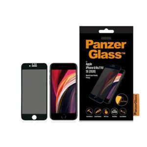 Kitas telefono priedas Panzer Glass  PanzerGlass E2E Super+ privacy tempered glass for iPhone 6 / 6s / 7 / 8 / SE 2020 / SE 2022 - with black frame 