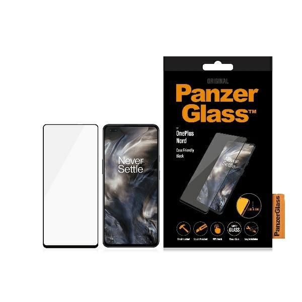 Kitas telefono priedas Panzer Glass PanzerGlass E2E Super+ tempered glass for OnePlus Nord - with black frame