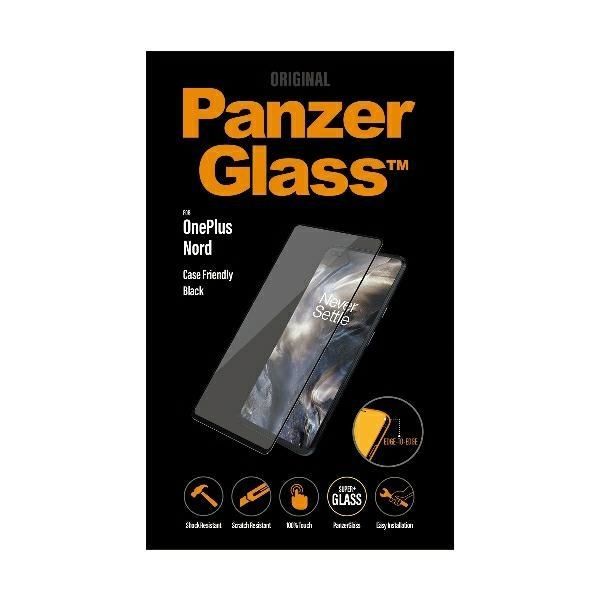 Kitas telefono priedas Panzer Glass PanzerGlass E2E Super+ tempered glass for OnePlus Nord - with black frame