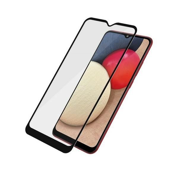 Cits mobilo telefonu aksesuārs Panzer Glass PanzerGlass E2E Super+ antibacterial tempered glass for Samsung Galaxy A02s - with black frame