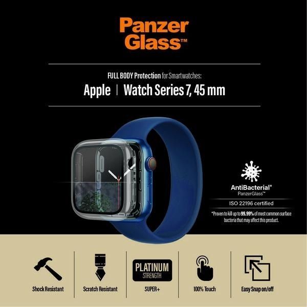 Other Phone Accessory Panzer Glass PanzerGlass Full Body case for Apple Watch 7 / 8 45 mm - transparent