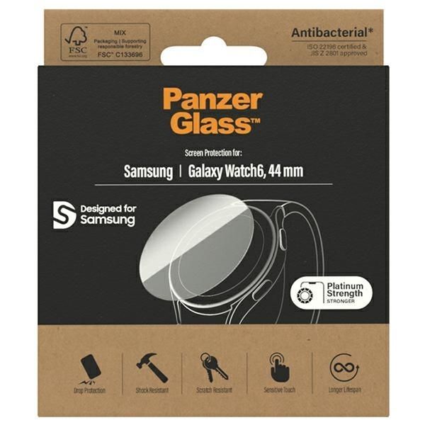 Other Phone Accessory Panzer Glass Antibacterial PanzerGlass Screen Protector for Samsung Galaxy Watch 6 44 mm