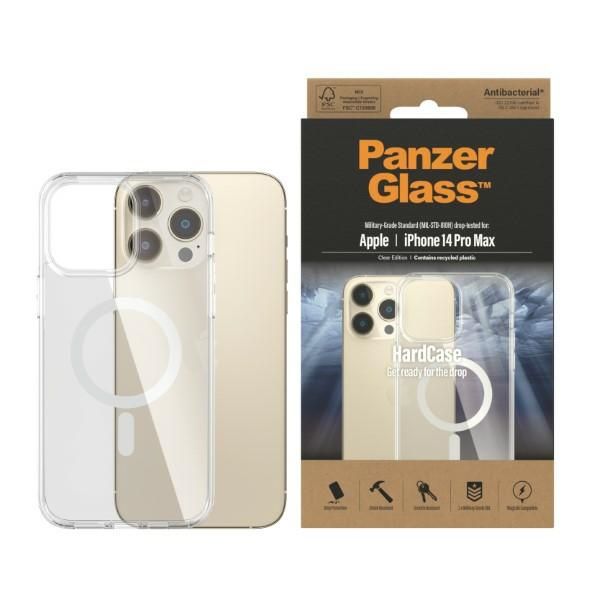 Other Phone Accessory Panzer Glass PanzerGlass HardCase with MagSafe Antibacterial Military Grade Certified Case for iPhone 14 Pro Max - Transparent