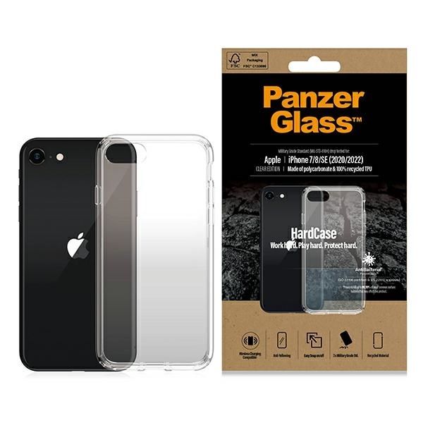 Other Phone Accessory Panzer Glass PanzerGlass HardCase antibacterial Military Grade certified case for iPhone SE 2022 / SE 2020 / 7 / 8 - transparent