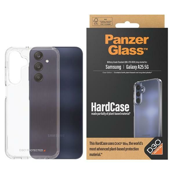 Cits mobilo telefonu aksesuārs Panzer Glass PanzerGlass HardCase with D3O® Bio and Military Grade certification for Samsung Galaxy A25 5G - transparent