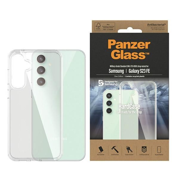 Kitas telefono priedas Panzer Glass PanzerGlass HardCase antibacterial Military Grade certified case for Samsung Galaxy S23 FE - transparent
