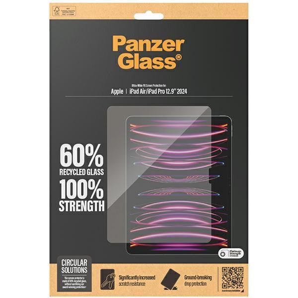 Cits mobilo telefonu aksesuārs Panzer Glass PanzerGlass Ultra-Wide Fit tempered glass for iPad Air 12.9" 2024 / iPad Pro 2024 12.9"