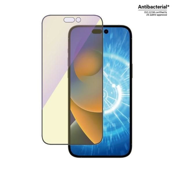 Other Phone Accessory Panzer Glass PanzerGlass Ultra-Wide Fit Antibacterial Tempered Glass with Blue Light Filter and Positioner for iPhone 14 Pro Max