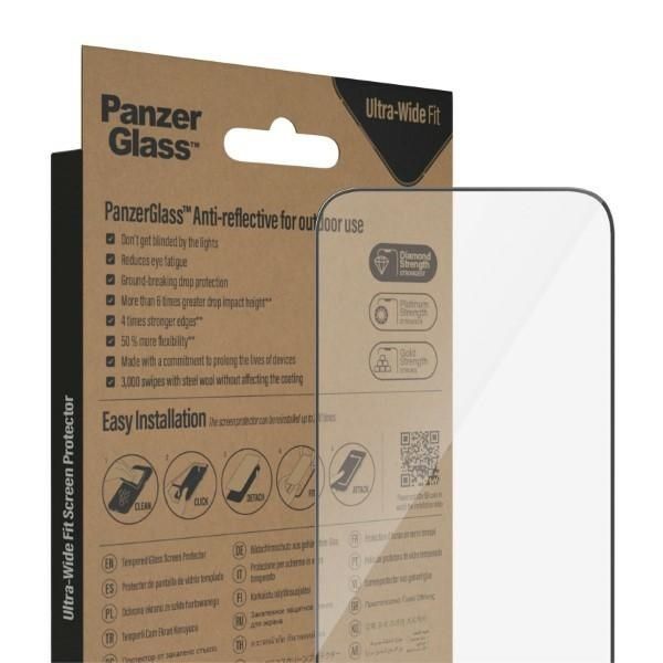 Other Phone Accessory Panzer Glass PanzerGlass Ultra-Wide Fit antibacterial tempered glass with glare filter and positioner for iPhone 14 Pro Max