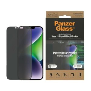 Other Phone Accessory Panzer Glass  PanzerGlass Ultra-Wide Fit Tempered Glass Antibacterial Privacy with Positioner for iPhone 14 Plus / 13 Pro Max 