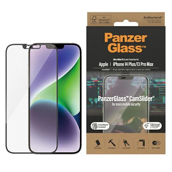 Cits mobilo telefonu aksesuārs Panzer Glass PanzerGlass Ultra-Wide Fit antibacterial tempered glass with camera cover and positioner iPhone 14 Plus / 13 Pro Max