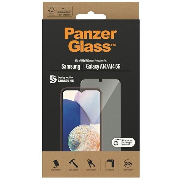 Other Phone Accessory Panzer Glass PanzerGlass Ultra-Wide Fit Tempered Glass for Samsung Galaxy A14 5G / A14