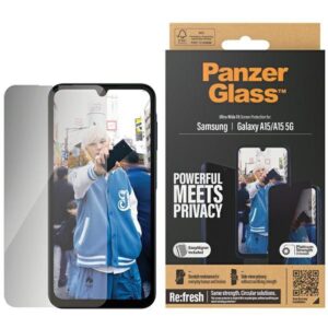 Other Phone Accessory Panzer Glass  PanzerGlass Ultra-Wide Fit Privacy Tempered Glass with Positioner for Samsung Galaxy A15 / A15 5G 