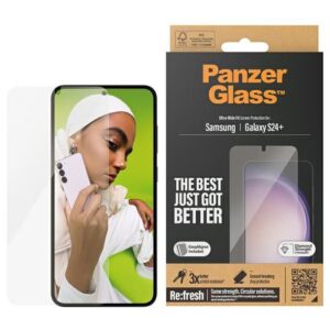 Kitas telefono priedas Panzer Glass  PanzerGlass Ultra-Wide Fit tempered glass with applicator for Samsung Galaxy S24+ 