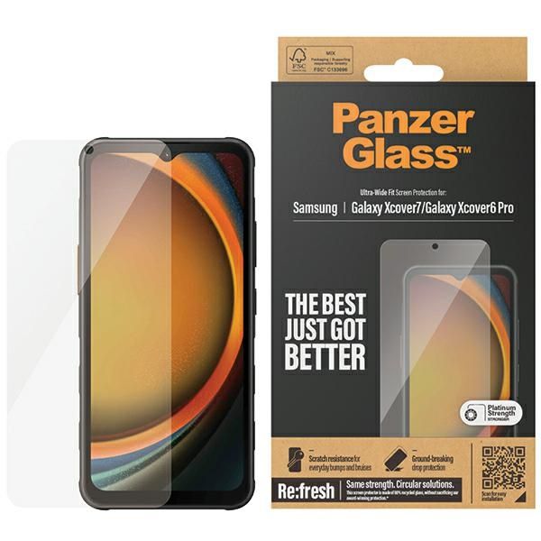Other Phone Accessory Panzer Glass PanzerGlass Ultra-Wide Fit Tempered Glass for Samsung Galaxy Xcover7 / Xcover6 Pro